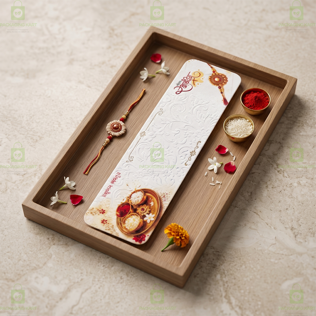 Decorative Rakhi Card for Gift Packaging and Festive Presentation