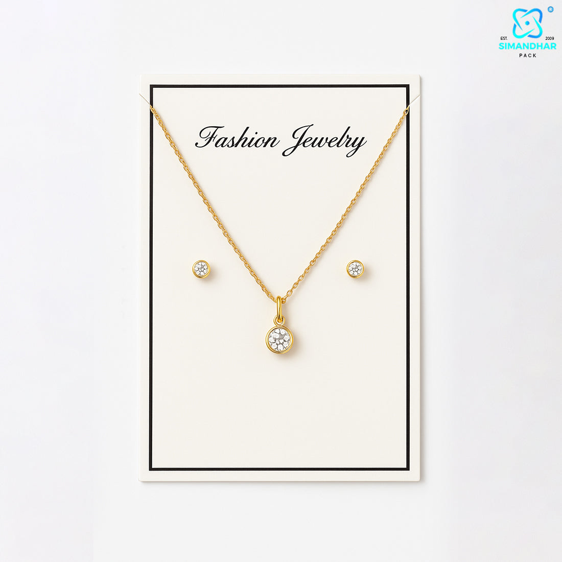 Durable Necklace Display Holder Cards for Jewellery Shops