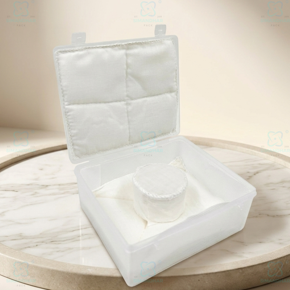 Jewellery Plastic Box with White Cushion Cotton Padding – Anti-Oxidation Jewellery Organizer for Safe Storage