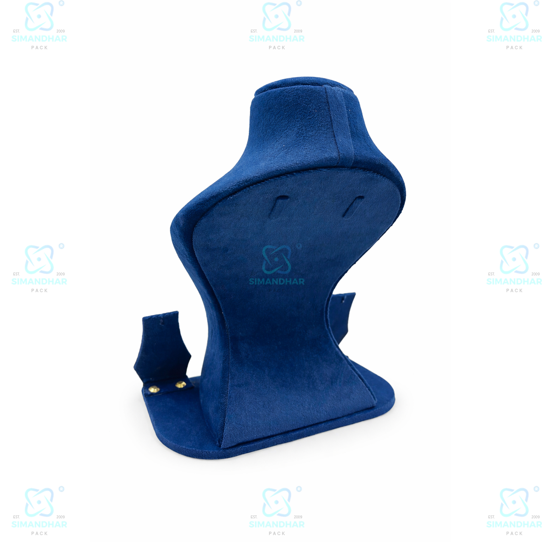 Luxury Velvet Bust Stand for Jewellery Display in ShowroomLuxury Velvet Bust Stand for Jewellery Display in Showroom