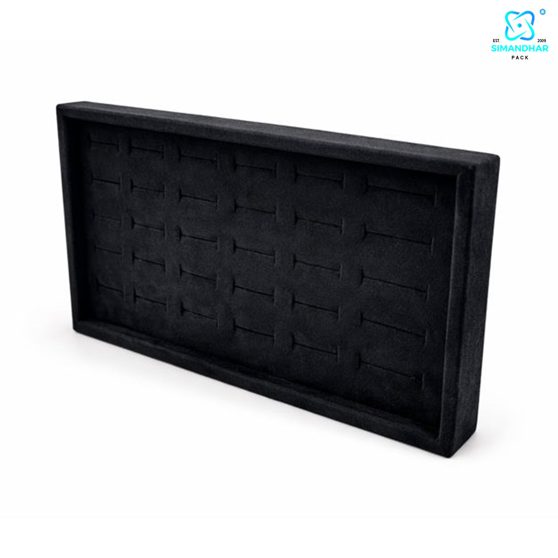Elegant Velvet Ring Tray for Jewellery Shop & Home Use