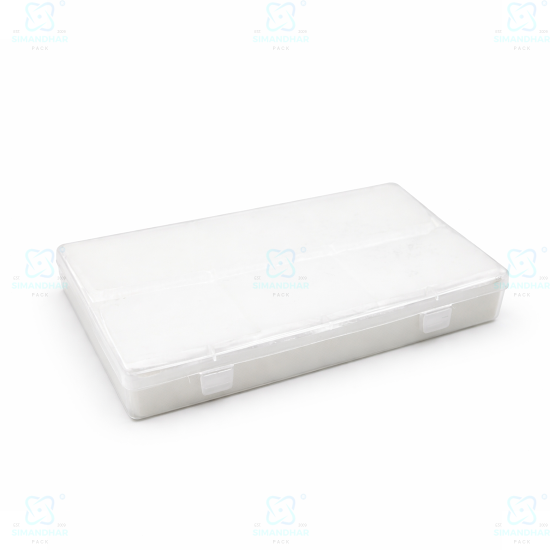 Anti Tarnish Jewellery Plastic Box with White Cotton Cushion – Jewellery Organizer for Rings & Earrings