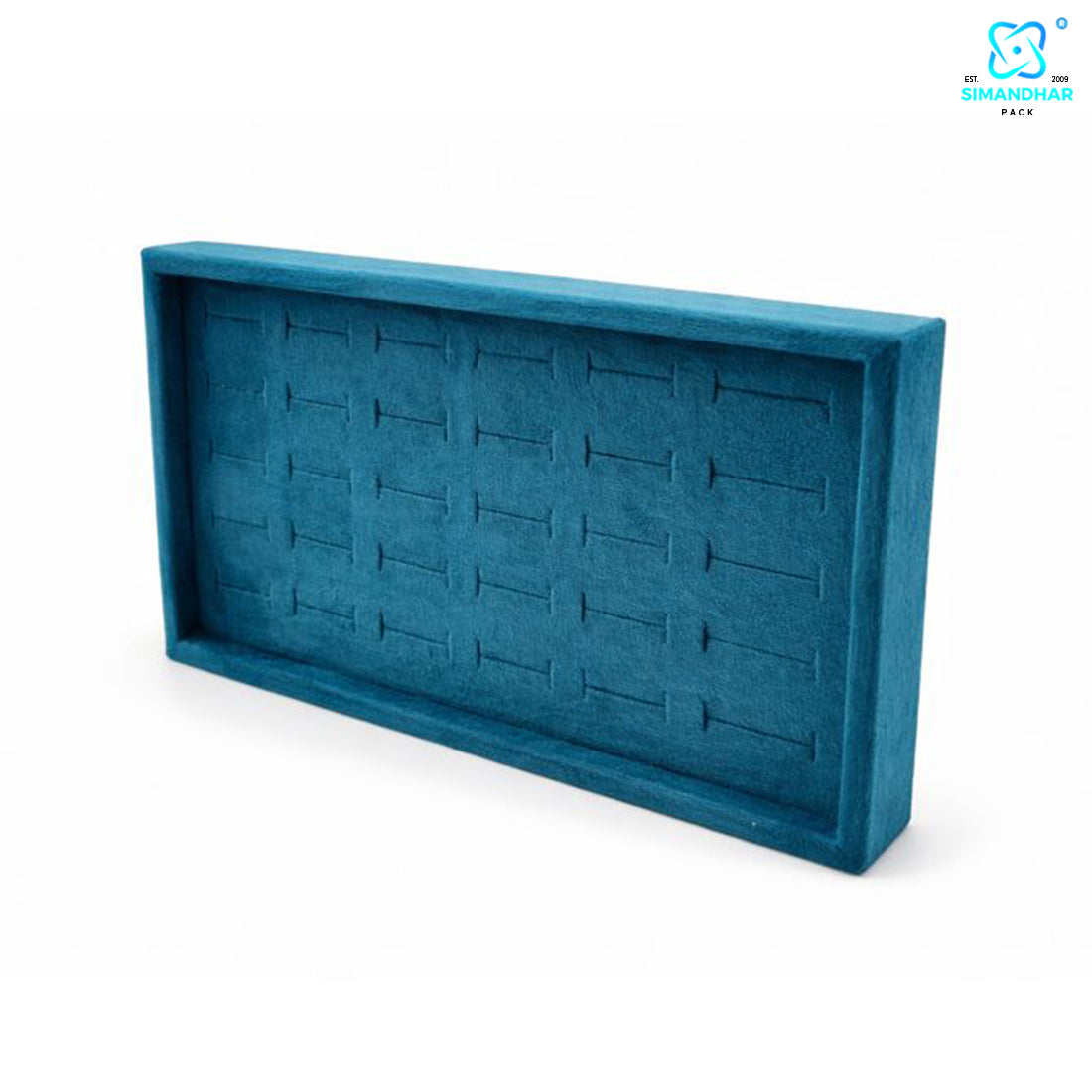 Luxury Velvet Ring Display Tray for Jewellery Showcase