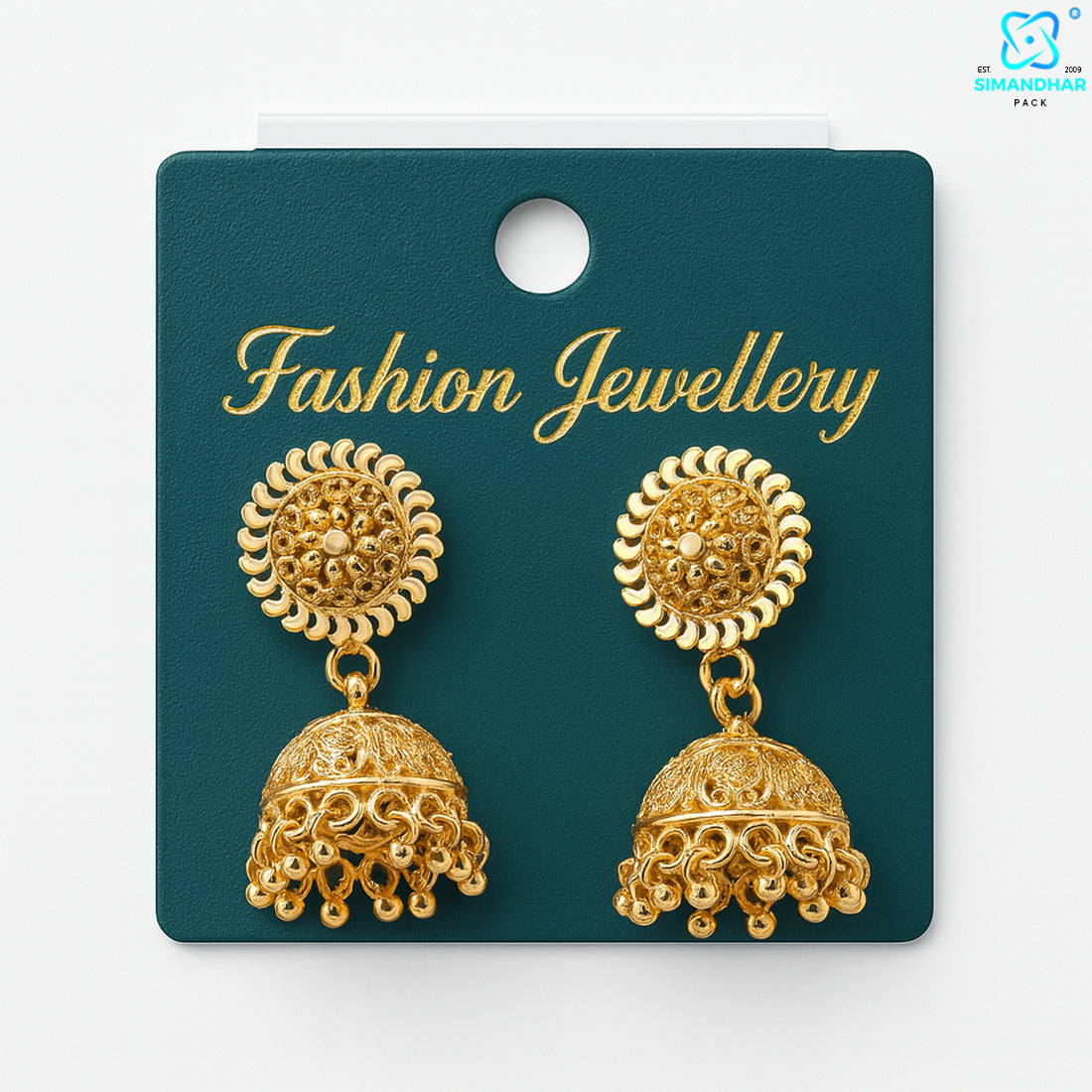 Green Stud Earrings Display Cards – Clean & Minimalist Jewelry Holder