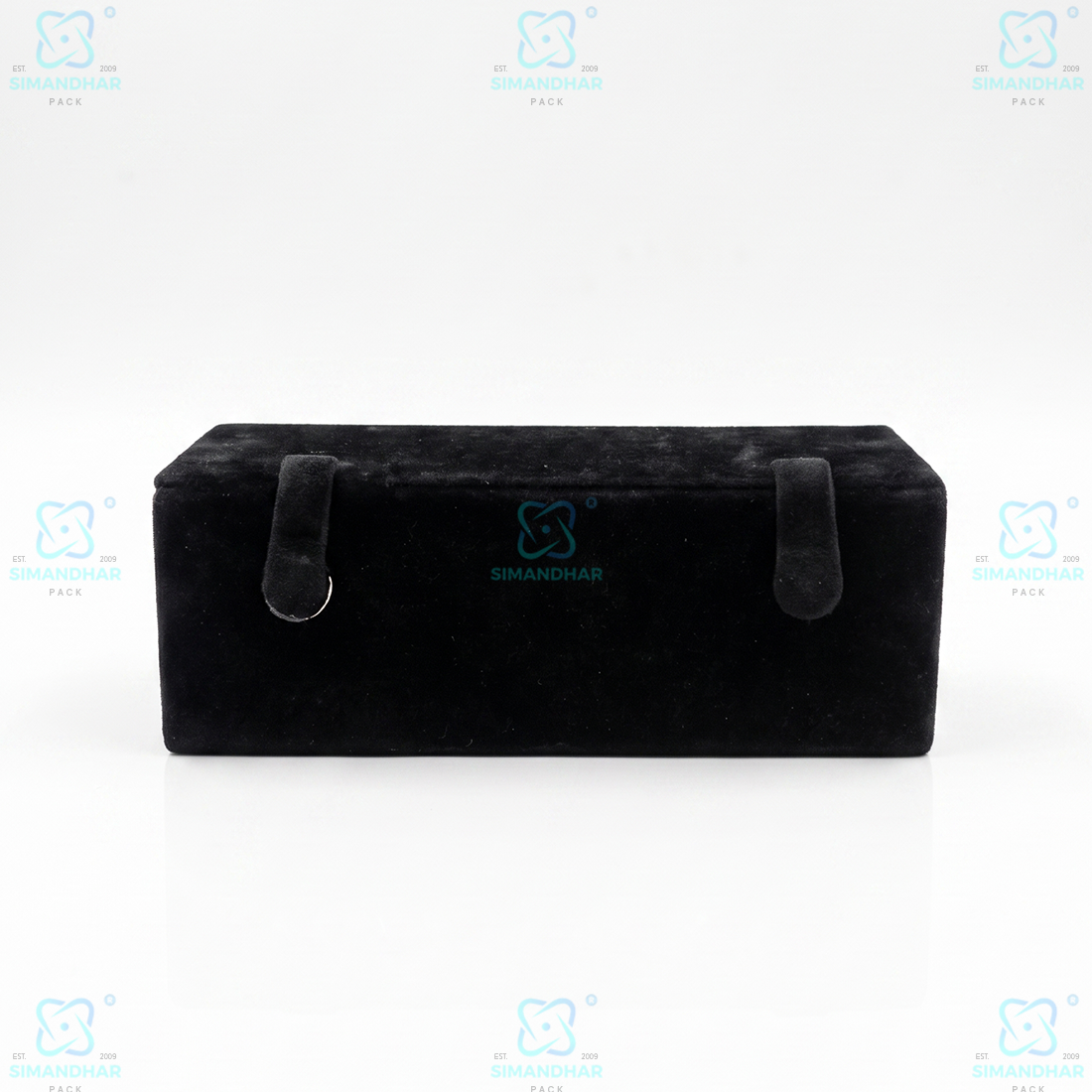 Black Velvet Earring Box with 12 Slots – Jewelry Storage Organizer Case
