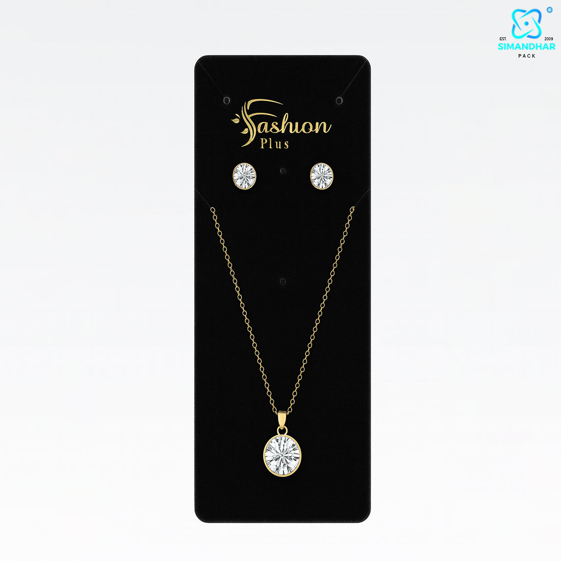 Premium Black Set Card for Fashion Jewellery Presentation