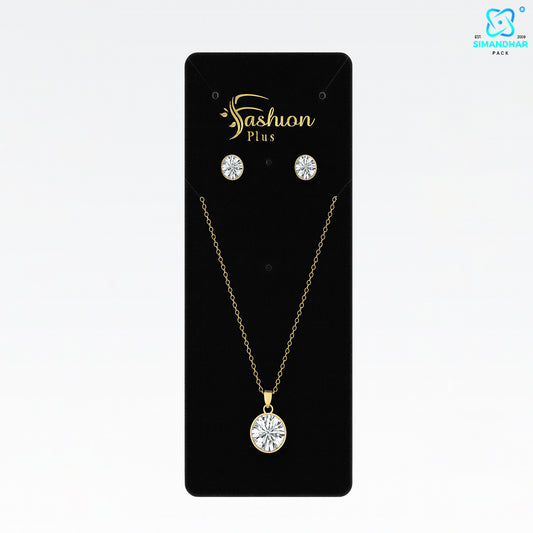 Premium Black Set Card for Fashion Jewellery Presentation