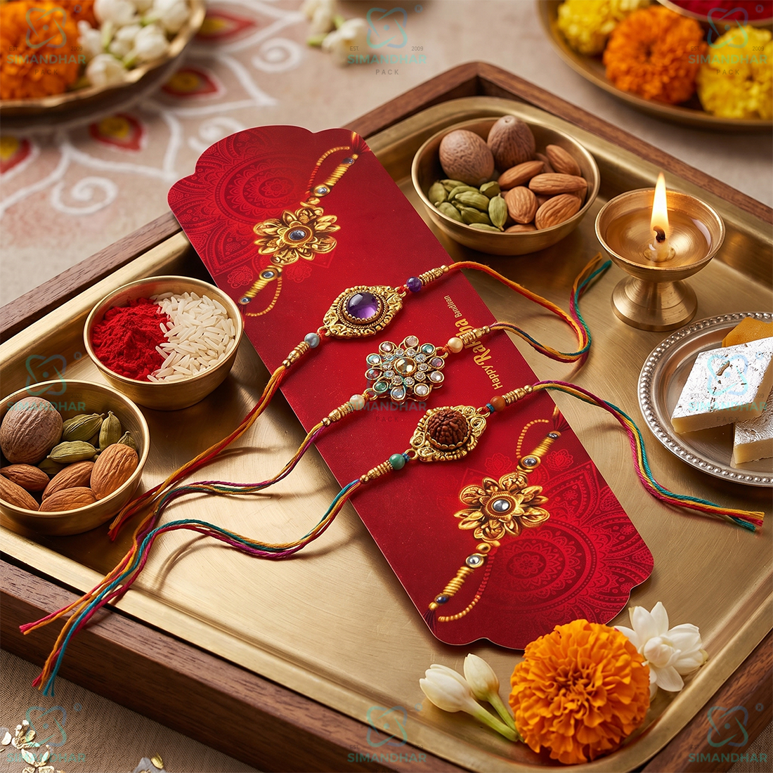 Designer Rakhi Card for Brother & Sister Festival Collection