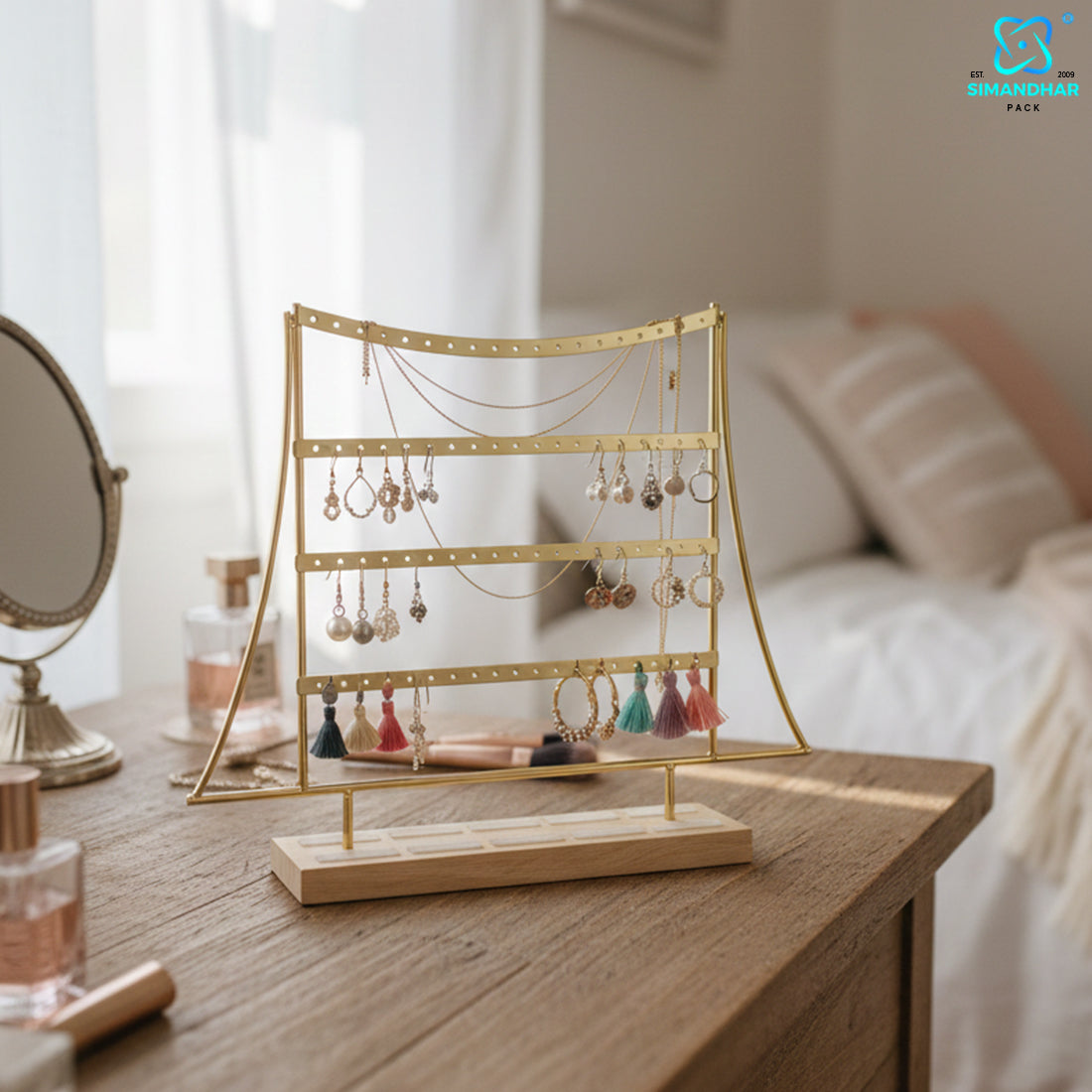Jewellery Earrings Organizer Stand – Lightweight & Durable