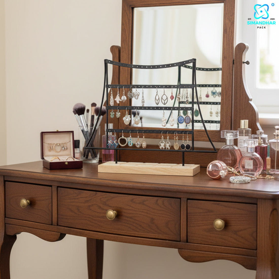 Compact Earrings Stand for Jewellery Display – Space Saving Organizer