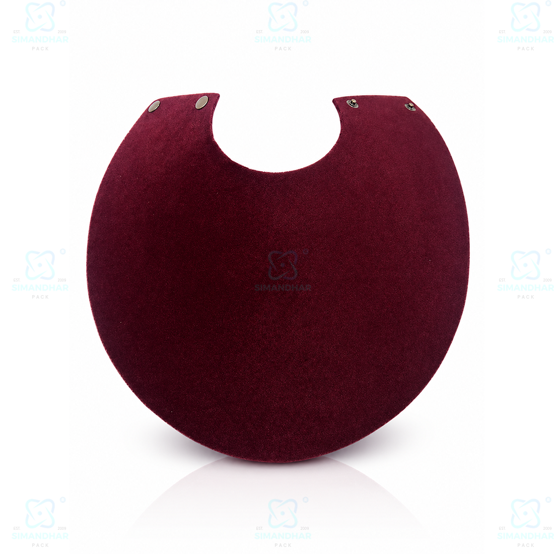 Premium Quality Leather Velvet Foldable Necklace Statue for Jewellery Display | Elegant Necklace Stand