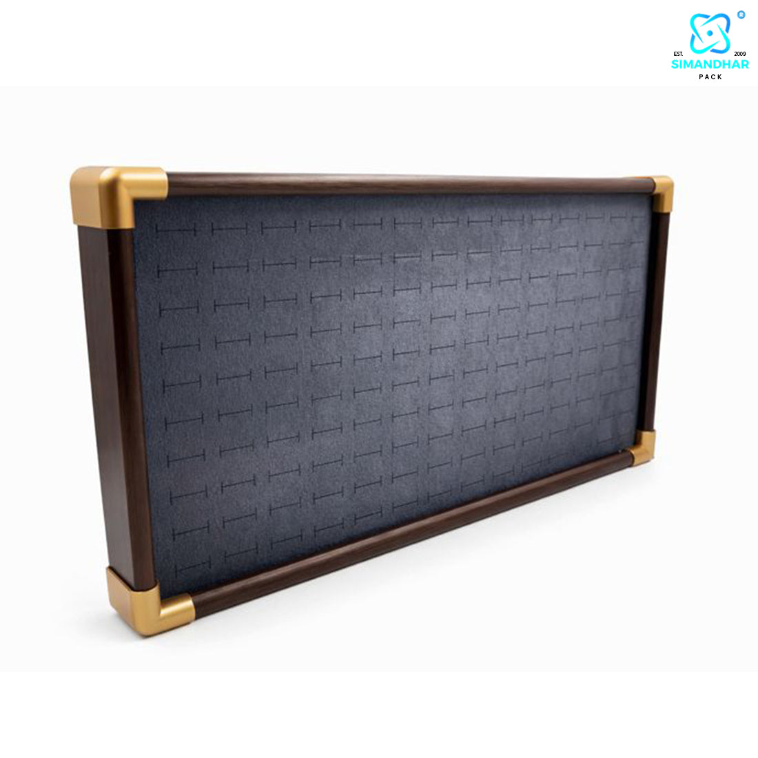 Fancy Velvet Rings Wooden Display Tray for Jewellery