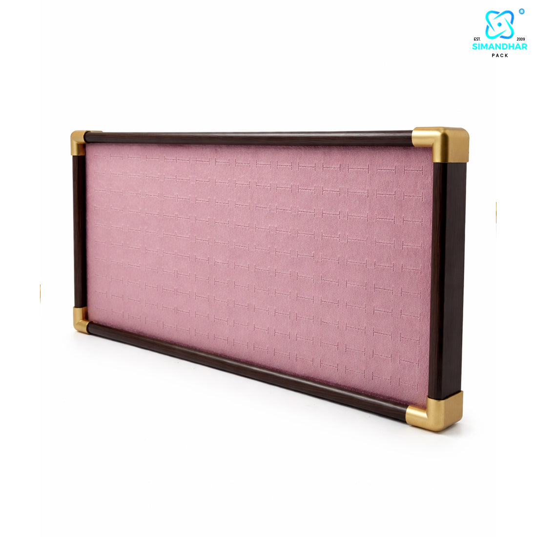 Fancy Velvet Rings Wooden Display Tray for Jewellery