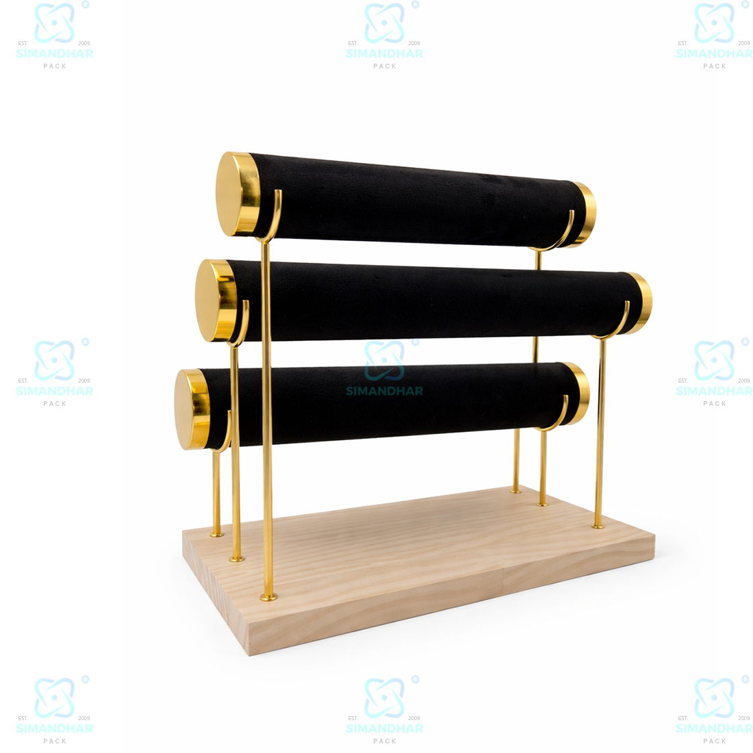 PremiumJewellery Velvet Bangle Display Stand – Stylish Kada Organizer