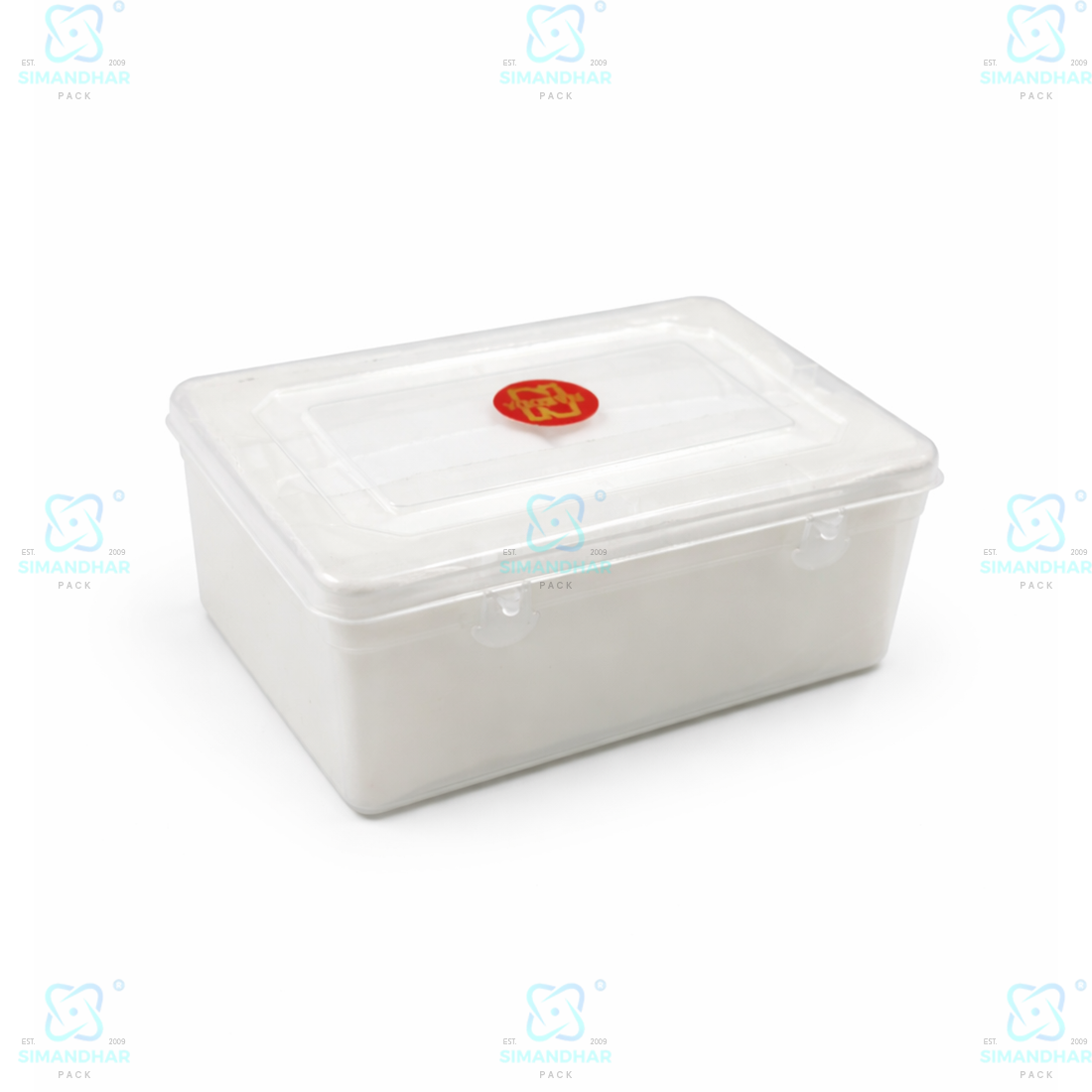 Durable Jewellery Plastic Storage Box with Soft White Cushion Cotton Lining for Protection