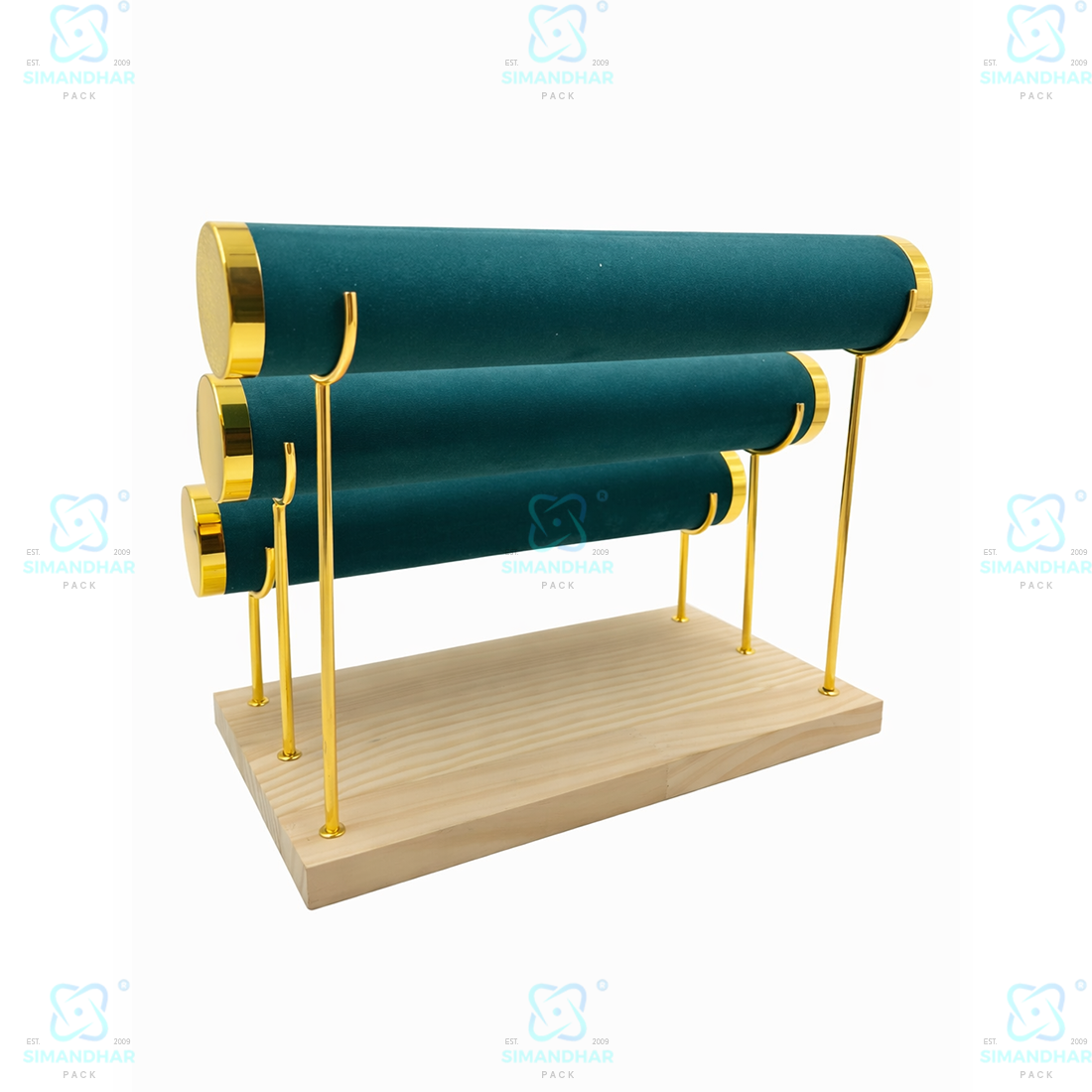 Luxury Velvet Bangle Stand for Shop & Home Jewellery Display