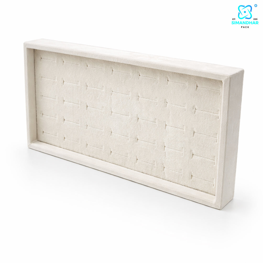 Designer Velvet Ring Display Tray for Showroom Presentation