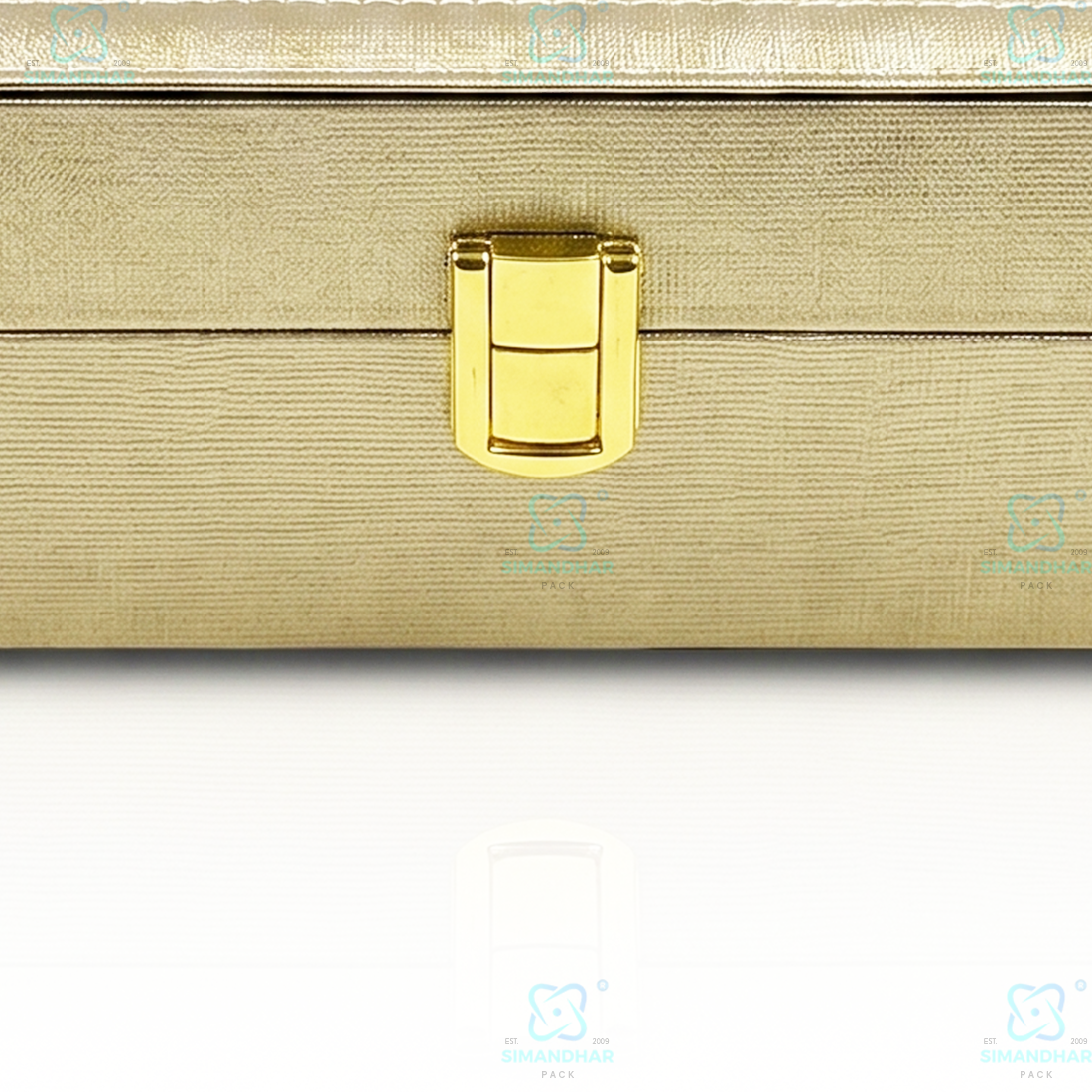 Luxury Velvet Interior Watch Organizer Box with 6 Watch Compartments