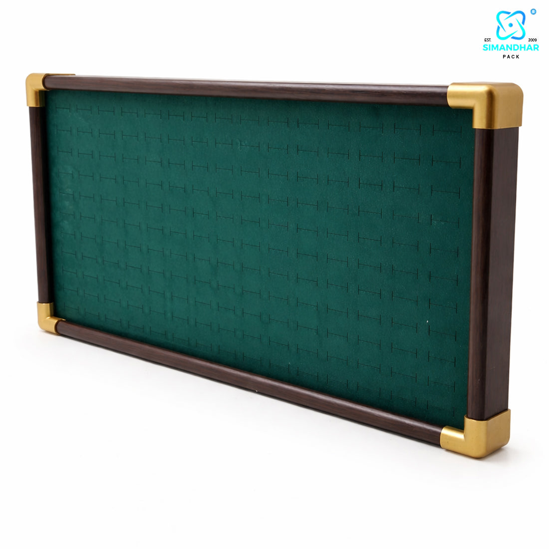 Fancy Velvet Rings Wooden Display Tray for Jewellery