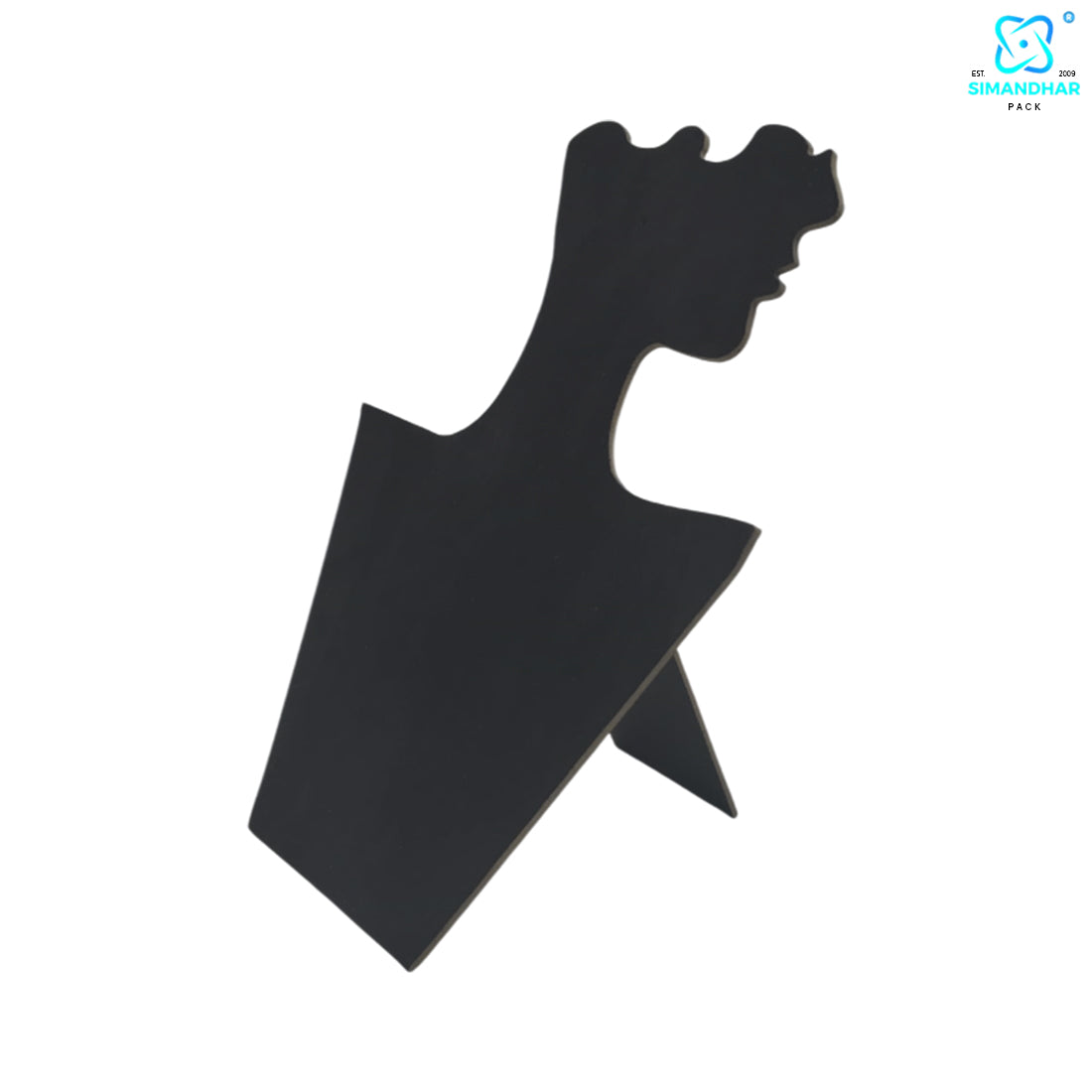 Elegant Matte Black Accessory Stand for Rings, Earrings & Necklaces