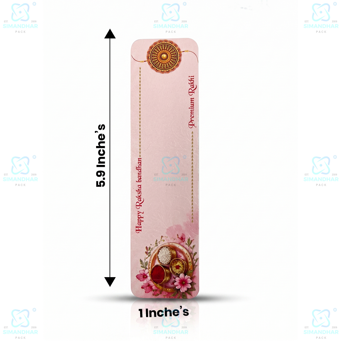 Premium Designer Rakhi Card for Brother – Elegant Raksha Bandhan Greeting Card
