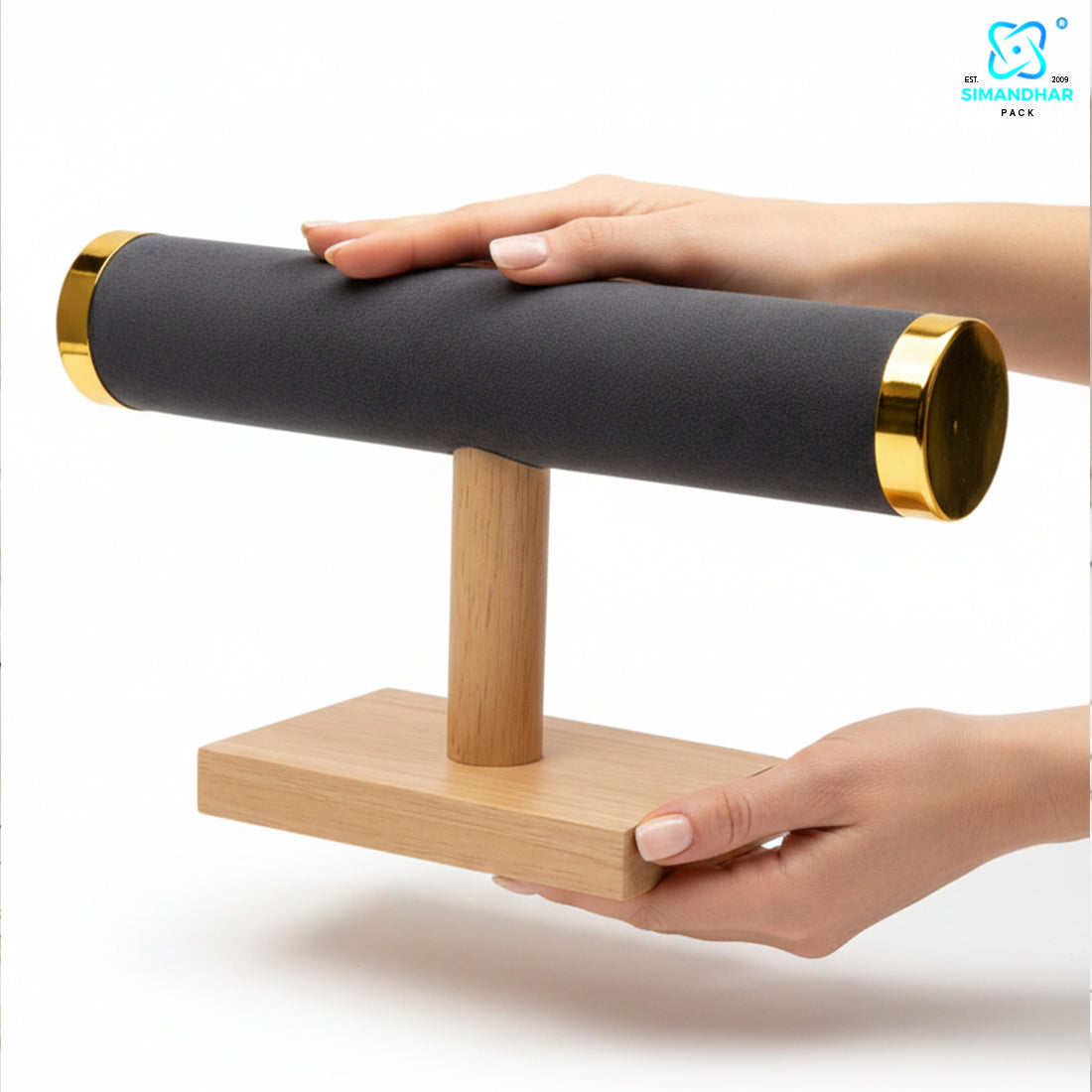 Soft Velvet Bangle Holder Stand for Bracelet Display