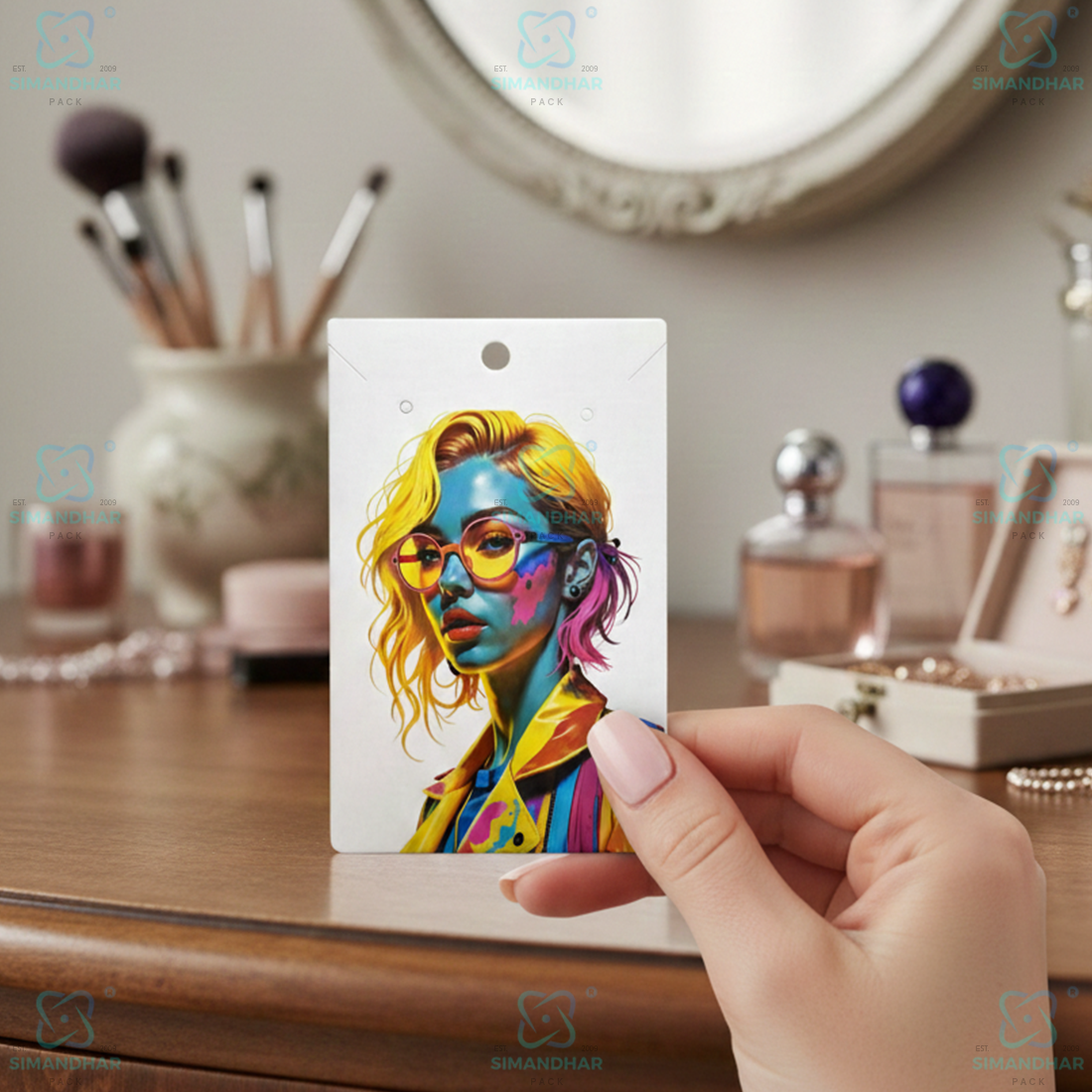 Jewellery Baby Chain Card Premium |  Necklace Pendant Display Card