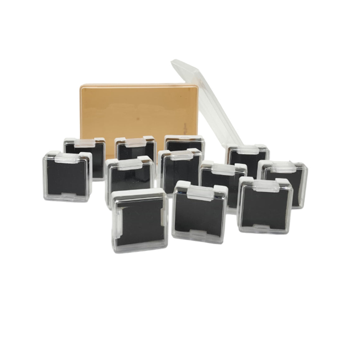Stylish Blue Velvet Plastic Jewellery Box – Mangalsutra & Earrings Organizer