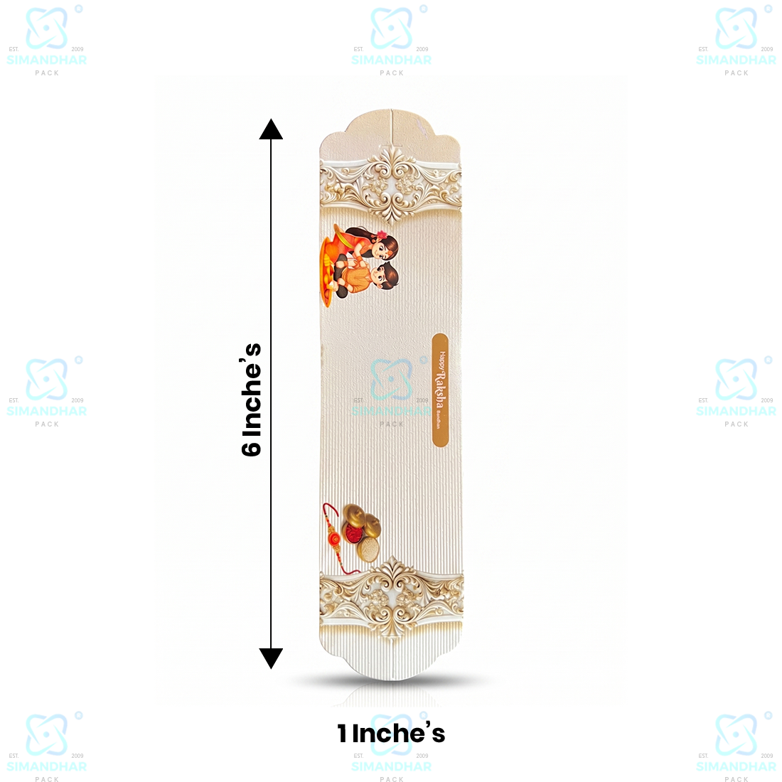 Luxury Printed Rakhi Card for Raksha Bandhan Packaging