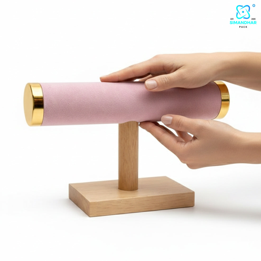 Designer Velvet Bangle Bracelet Stand for Jewellery Showcase