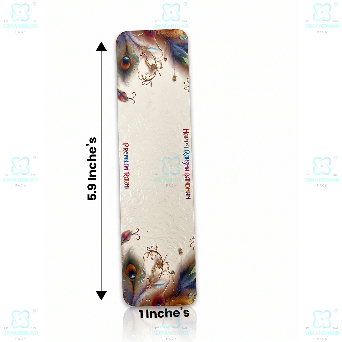 Luxury Rakhi Greeting Card with Traditional Indian Design