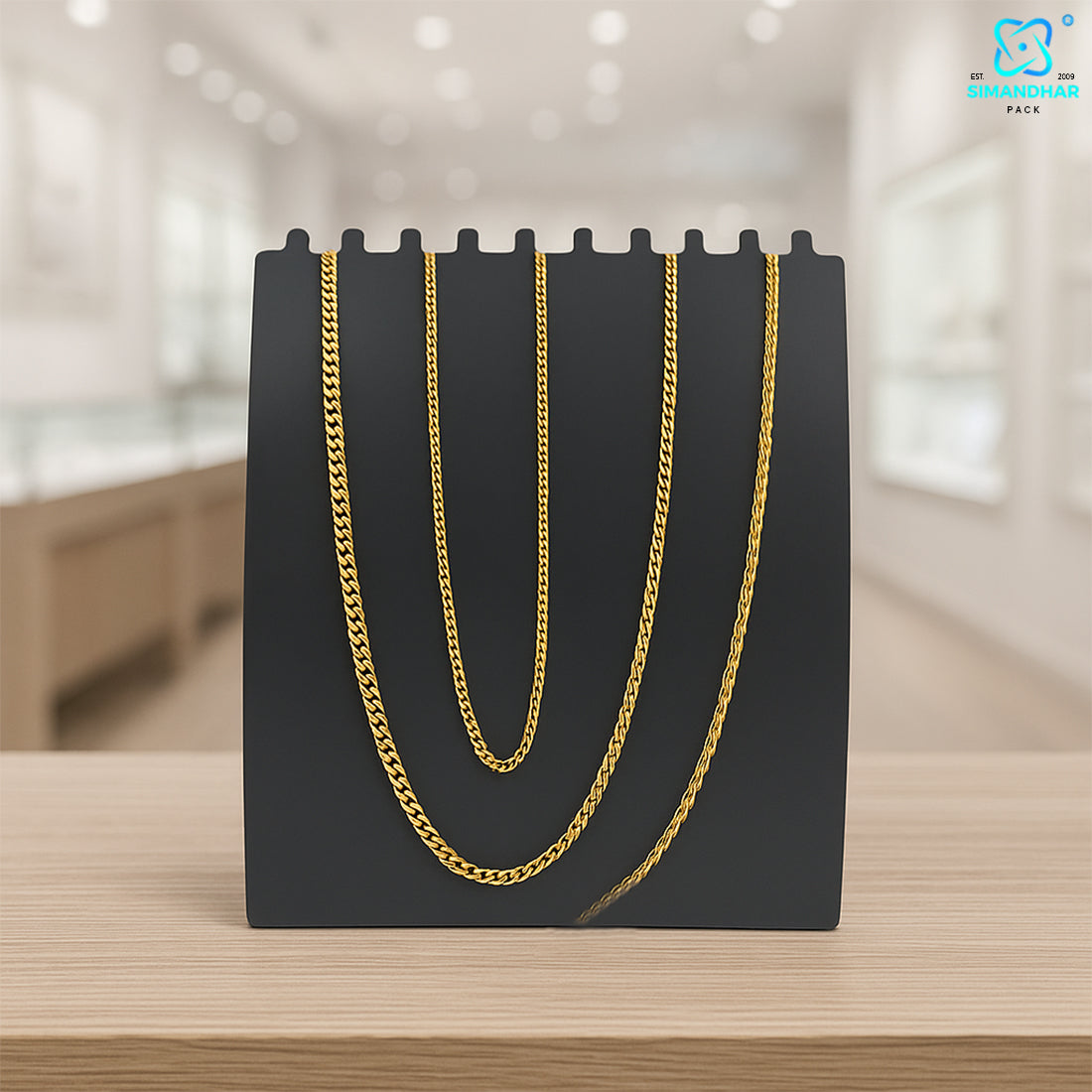 Elegant Chain Stand Organizer – Stylish Necklace & Chain Display Holder