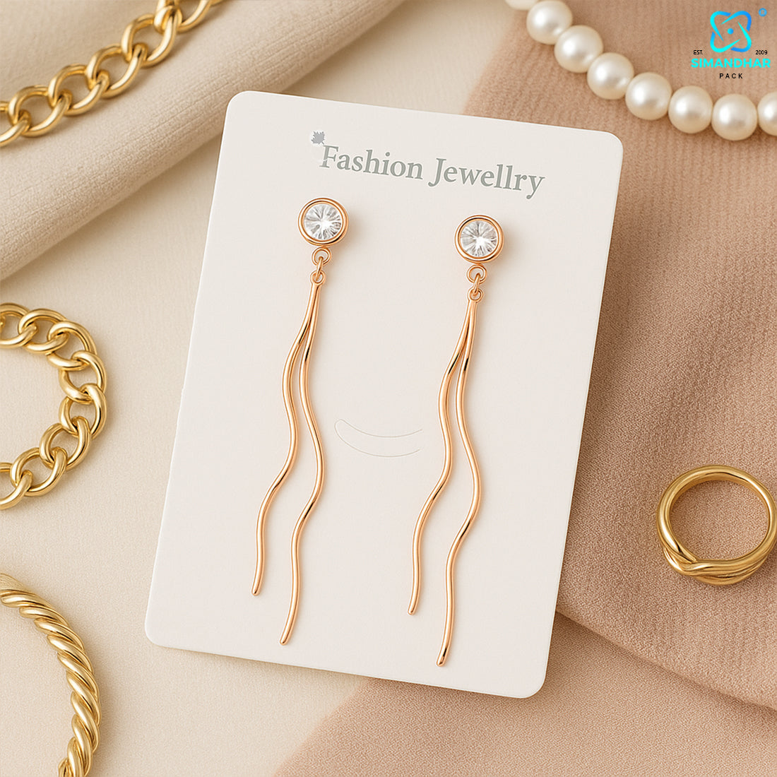 Durable Necklace Display Holder Cards for Jewelry Shops