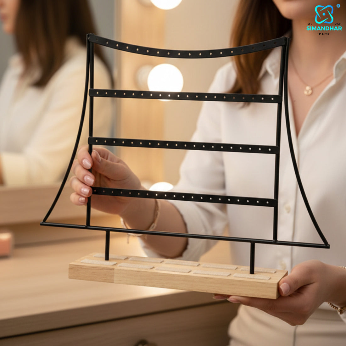 Compact Earrings Stand for Jewellery Display – Space Saving Organizer