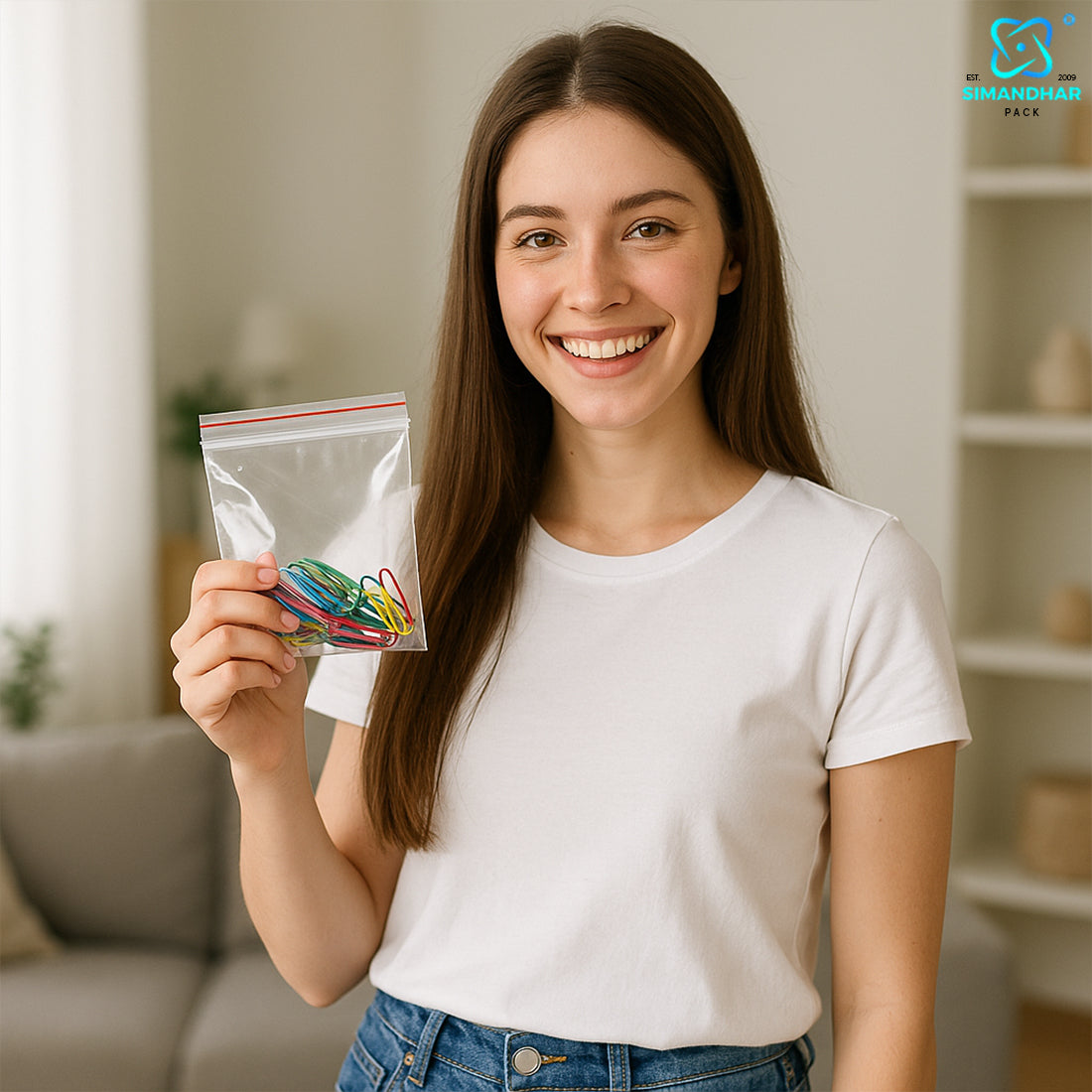 Transparent Zip Lock Bag for Food and Jewellery Packaging