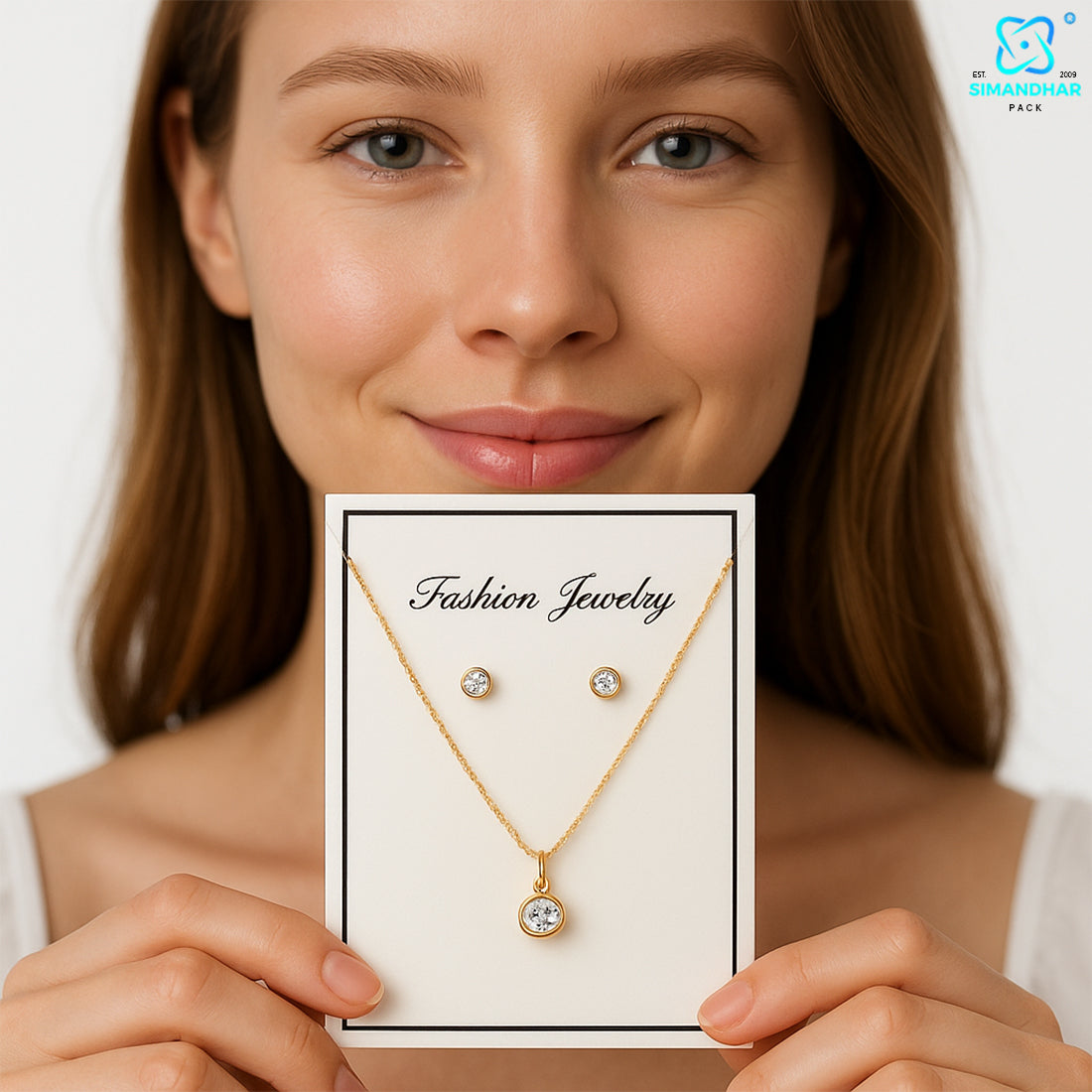 Durable Necklace Display Holder Cards for Jewellery Shops