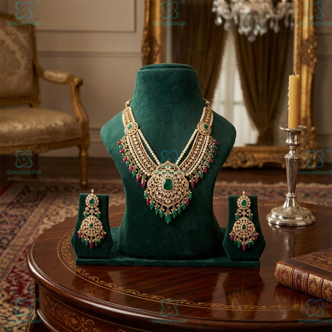 Luxury Velvet Jewellery Display Statue for Chains, Pendants & Neckpieces