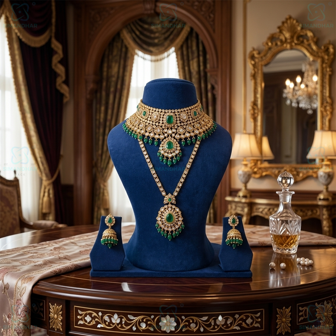 Soft Velvet Jewellery Mannequin Stand – Premium Necklace Display Holder