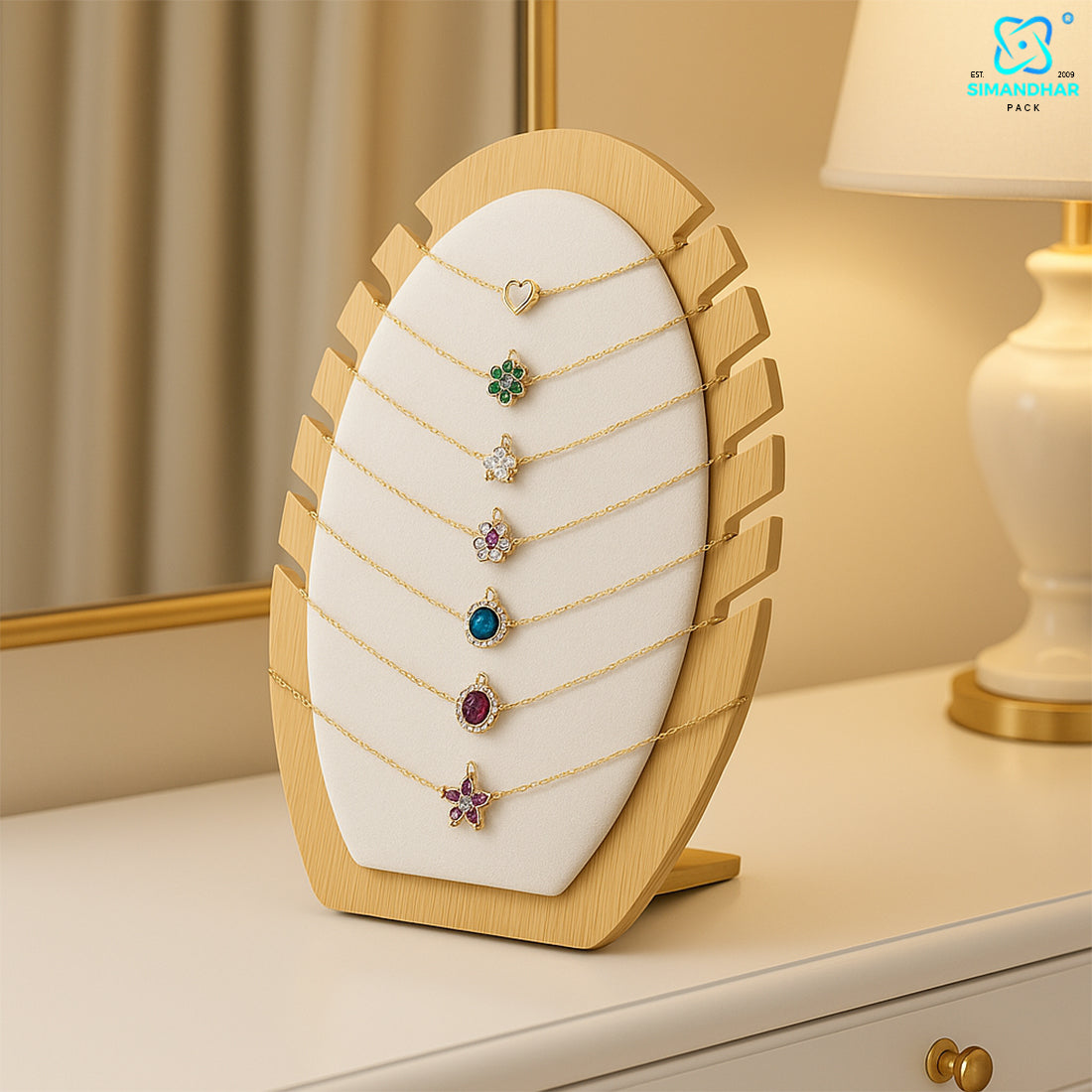 Fancy Chain Pendant Jewellery Stand – Elegant Display Organizer for Shop & Home
