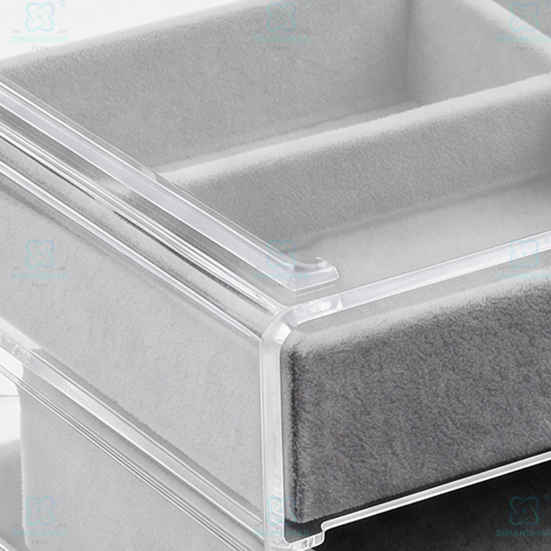 Premium 3 Tier Leather Jewellery Organizer Box with Drawer Storage for Rings, Earrings & Necklaces