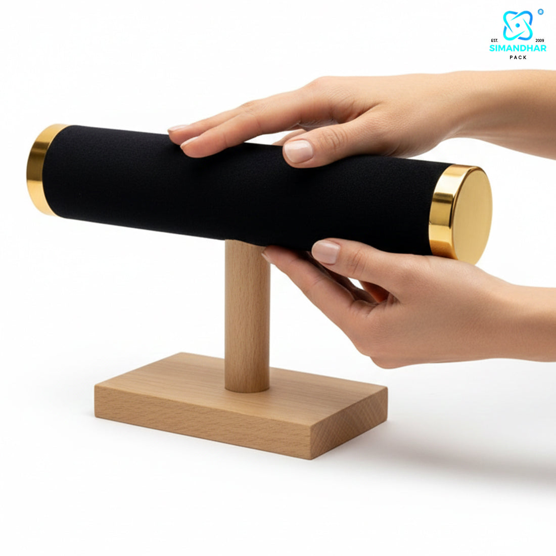 Elegant Velvet Bangle & Bracelet Display Stand for Shop