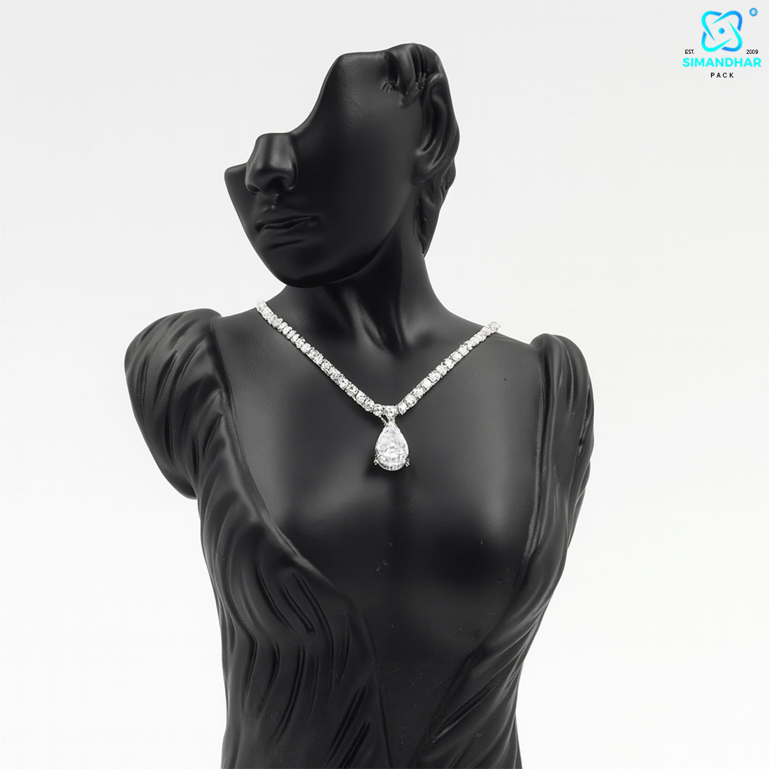 Mangalsutra Necklace Display Bust with Mannequin Face