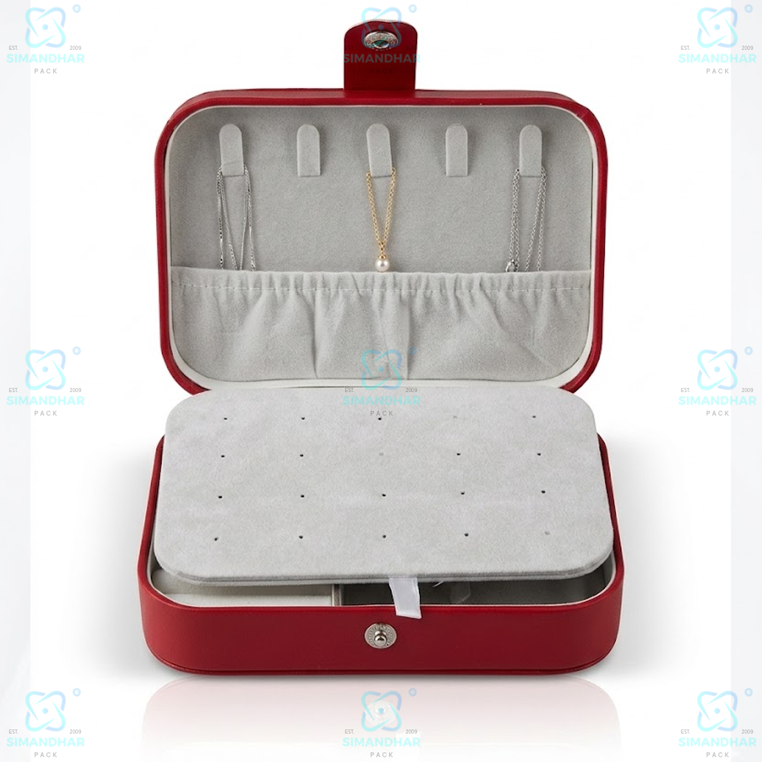 Jewellery Organizer Case for Rings, Earrings, Necklaces & Bracelets
