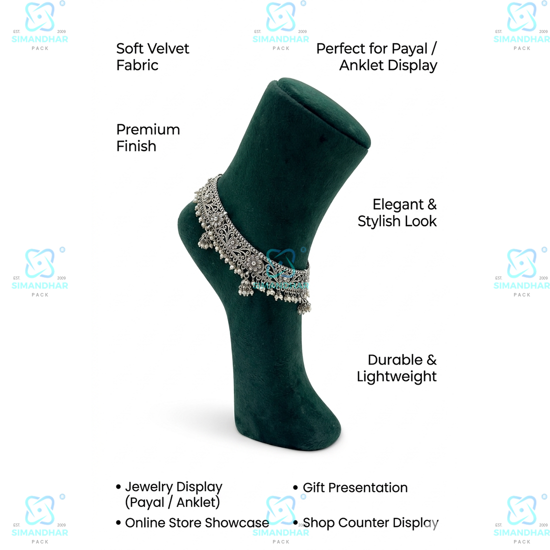 Mannequin Anklet Display Foot Leg Pair for Jewellery, Payal, Shoes, Heels Display or Other Multipurpose Works (Copy)