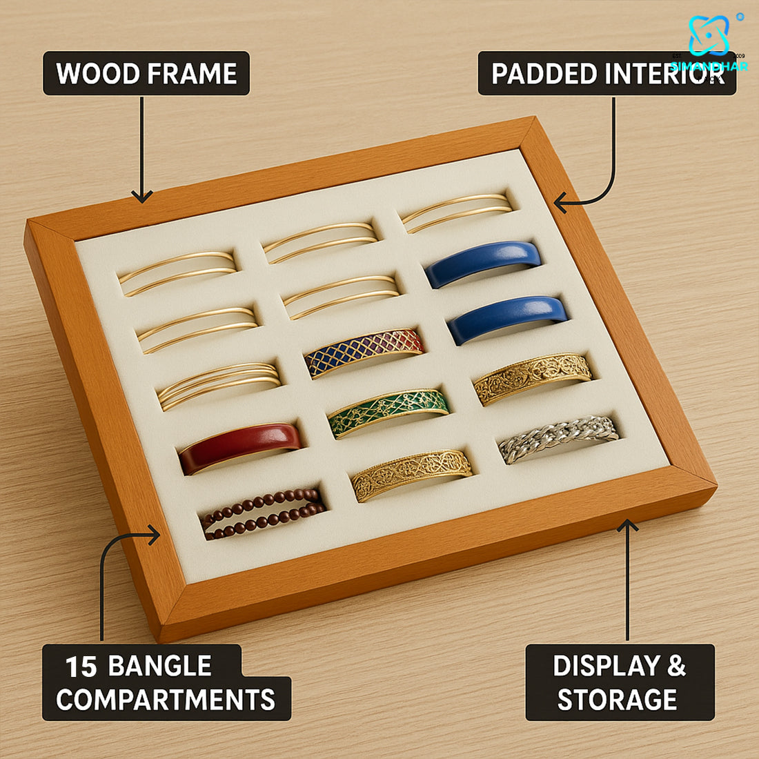Premium Velvet Bracelet & Kada Box – Elegant Jewellery Packaging Regular price