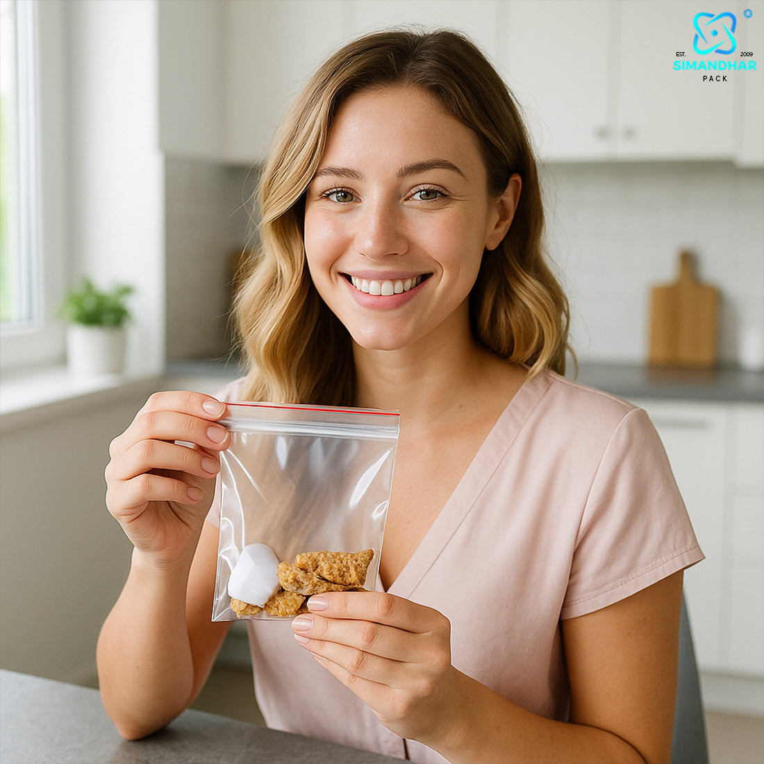 Transparent Zip Lock Bag for Food and Jewellery Packaging