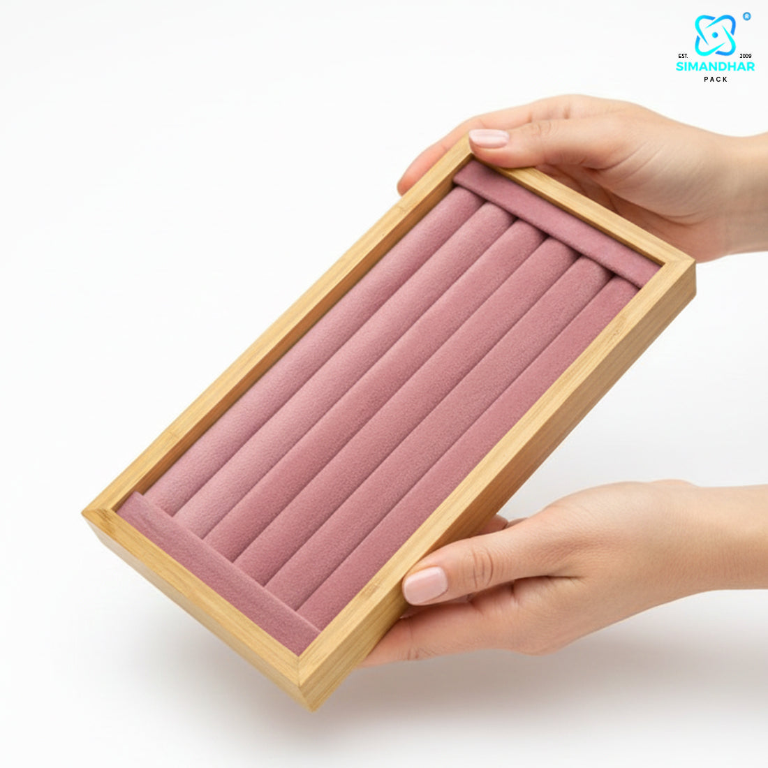 Premium Velvet Kada Tray for Jewellery Display – Elegant Bangle Organizer