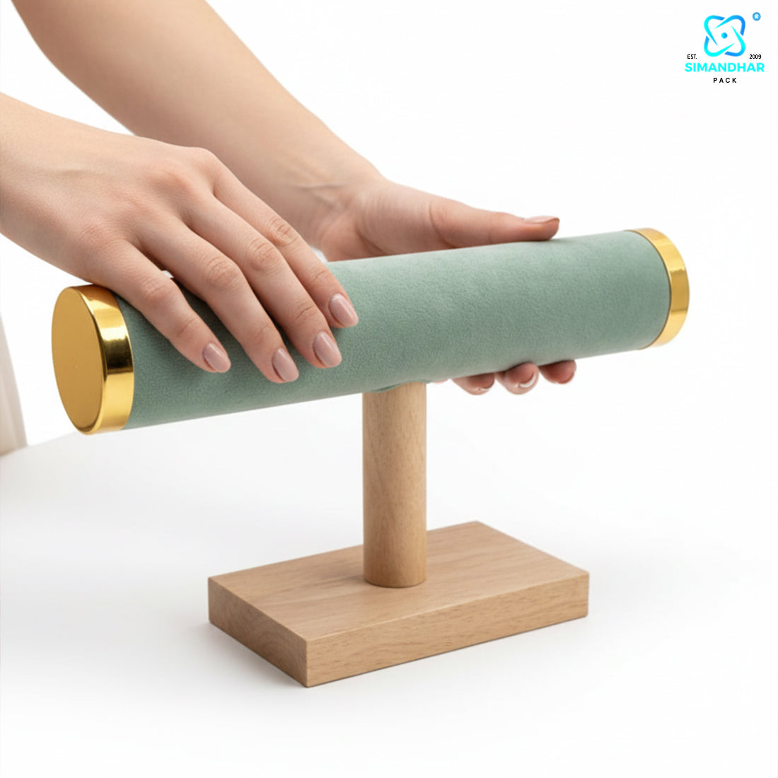 Premium Velvet Bangle & Bracelet Display Stand for Jewellery