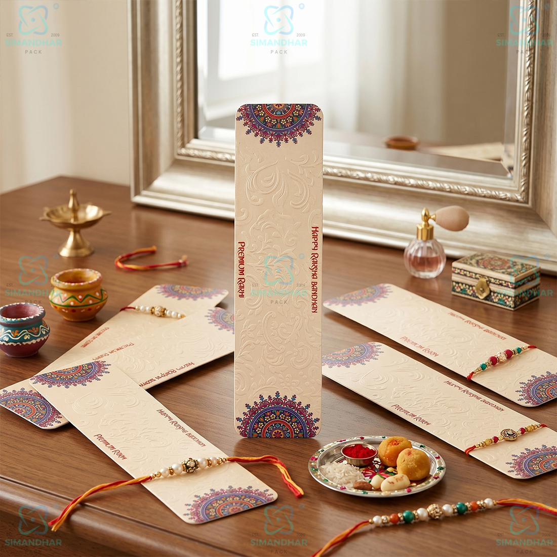 Traditional Rakhi Card for Raksha Bandhan Gift Collection