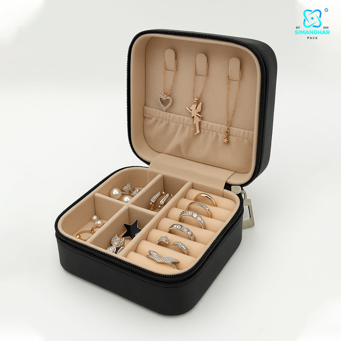 Luxury Jewellery Storage Box with Smart Compartments & Secure Design